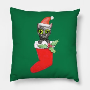 Christmas cat Pillow