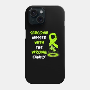 Sarcoma Cancer Awareness Yellow Ribbon Family Support Phone Case