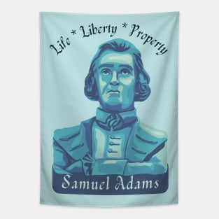 Samuel Adams Portrait and Quote Tapestry