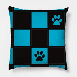 Animal footprint checker Pillow