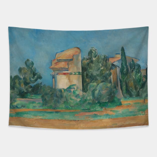 The Pigeon Tower at Bellevue by Paul Cezanne Tapestry by Classic Art Stall