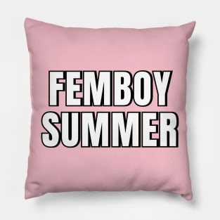 Femboy Summer Pillow