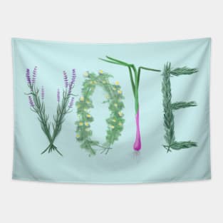 Vote (Herb Garden) Tapestry