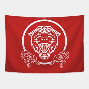 Tiger and Rose Tapestry