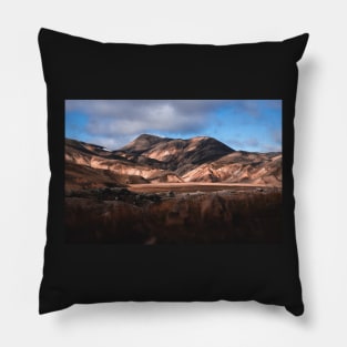 Landmannalaugar in Highlands of Iceland, Geothermal Rainbow Mountains Pillow