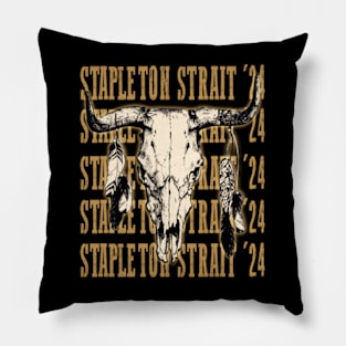 Country Stars '24: Trendy Tee Promoting Stapleton & Strait's Campaign Pillow