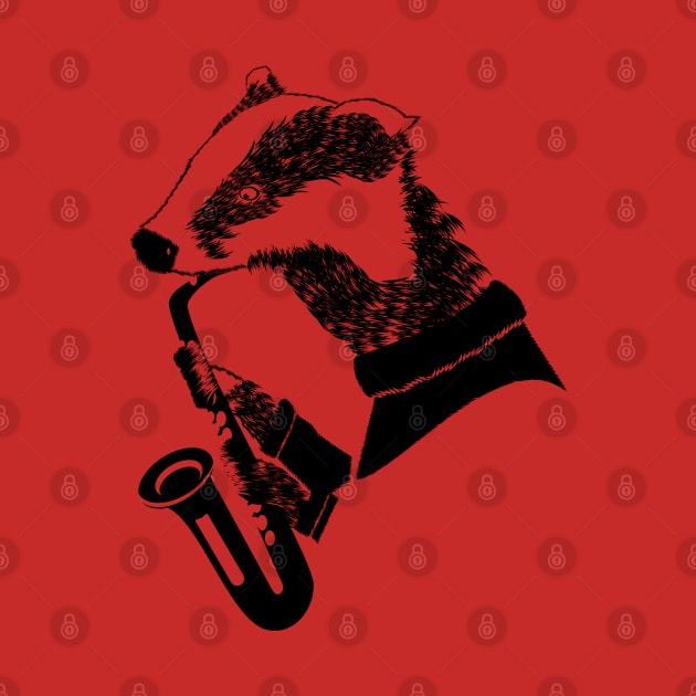Badger Saxophone by mailboxdisco