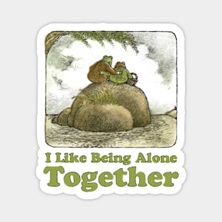 Frog and Toad - I Like Being Alone Together Magnet