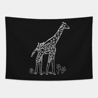 Love Animals - Giraffe in the Savanna Tapestry