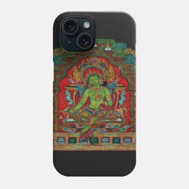 The Green Tara Phone Case by Lucia