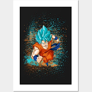 Goku and Raditz Art Board Print by FranFuentesArt