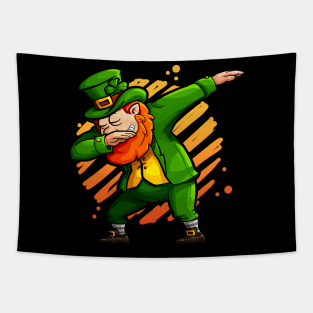 Dabbing Leprechaun Funny Ireland St. Patricks Day Tapestry