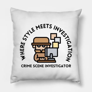 Crime Scene Investigator Pillow