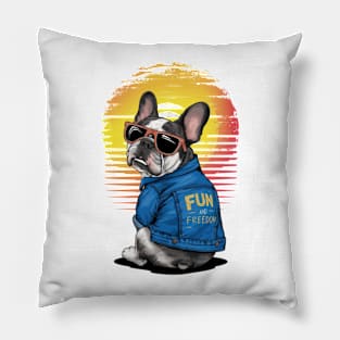 Bulldog fun and freedom Pillow