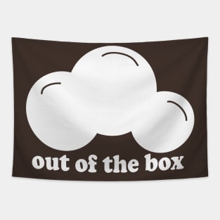 Out Of The Box White Tapestry