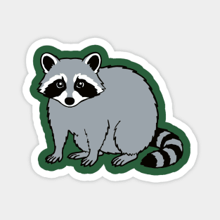 Raccoon — Subtle Funny Wildlife Magnet