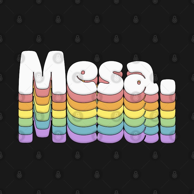 Mesa // Retro Typography Design by DankFutura