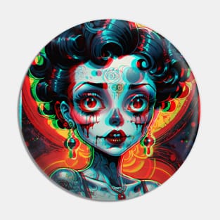 3D Zombie Betty Boop Pin