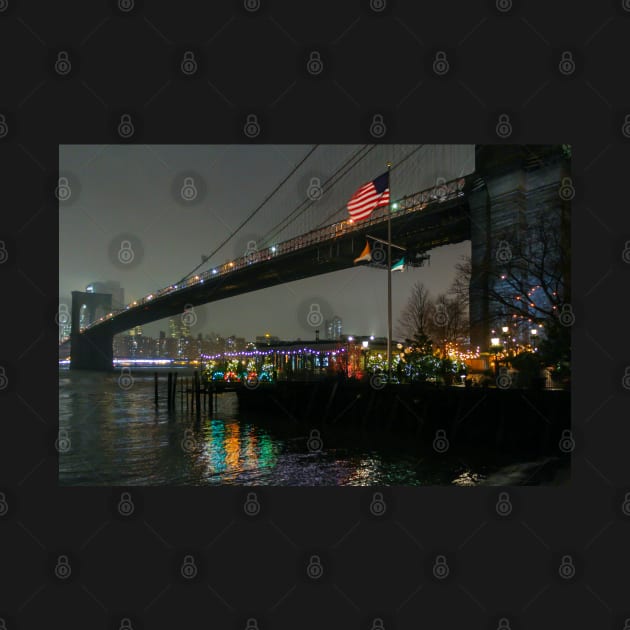 Brooklyn Bridge & American Flag by ShootFirstNYC