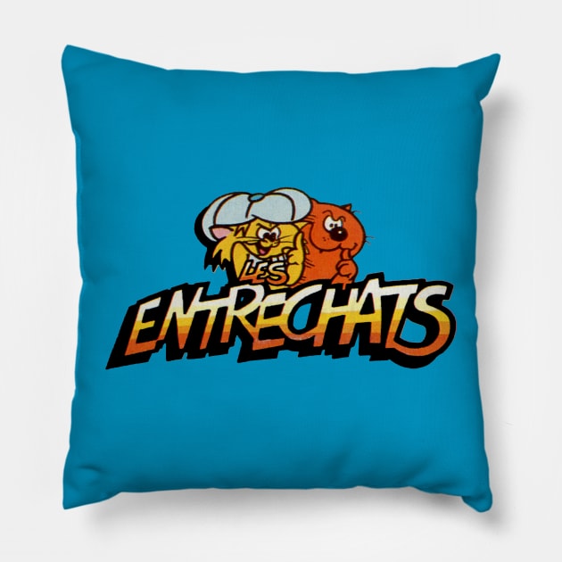 heathcliff and the catillac cats Pillow by jeriGeekshop