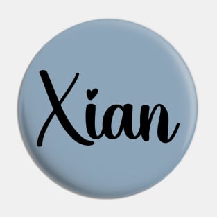 Xian, Typography Name Pin