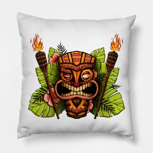 Tiki Mask Pillow