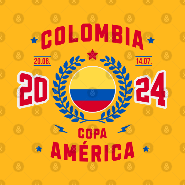 Colombian Fútbol Copa America 2024 Fan Tee by Kicosh