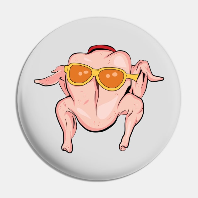 Friends Turkey Thanksgiving Funny Pin by portraiteam