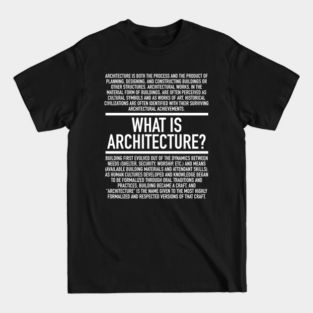 Disover Architecture Defined - Architect - Architecture - T-Shirt