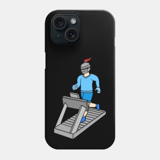 Cool knight on treadmill Phone Case