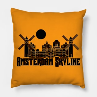 Amsterdam Skyline Pillow