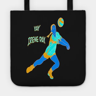 YAY IRENE DAY NEON GIRL VOLLEYBALL PLAYER Tote