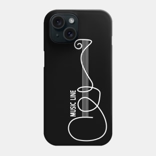 MUSIC LINE (white) Phone Case