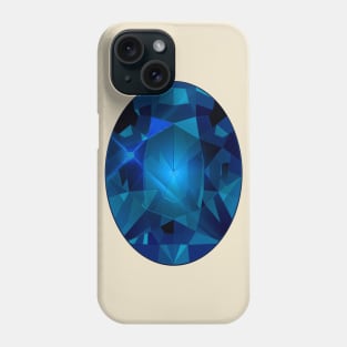 Turquoise and Blue Oval Shape Gemstone Phone Case