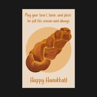 Hand-Drawn Challah Hanukkah Card T-Shirt