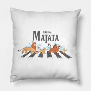 Lion King Characters Walking Across The Road Comfort Colors Pillow