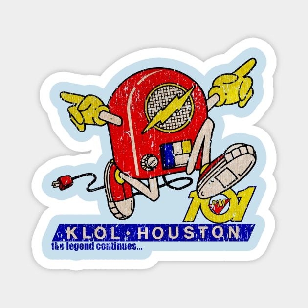 KLOL FM Houston 1970 Vintage Magnet by RASRAP