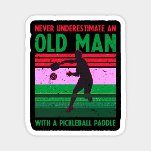 Cool Pickleball Design For Men Grandpa Pickleball Player Magnet