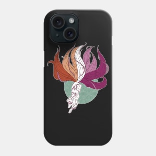 Lesbian Pride Kitsune Phone Case