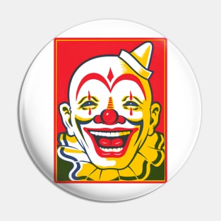 Vintage clown poster Pin