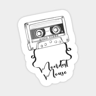 Good Vibes Mondest Mouse // Retro Ribbon Cassette Magnet