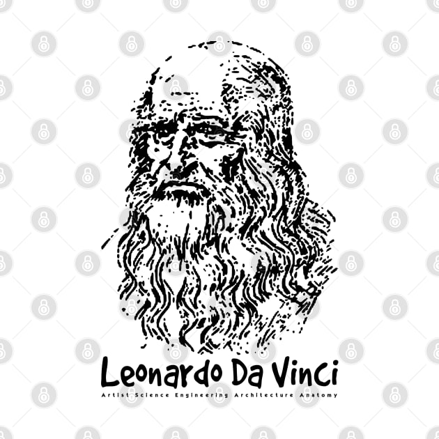 Leonardo Da Vinci by KewaleeTee