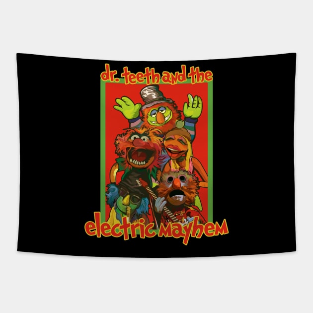 Electric Mayhem Tapestry by BukaGaPakeLibur