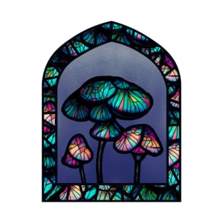 Stained Glass Mushrooms T-Shirt