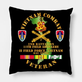 Vietnam Combat Veteran w 2nd Bn 11th FA w II Field Force Pillow