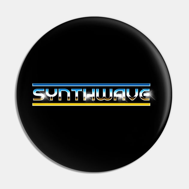 SYNTHWAVE (CHROME) Pin by RickTurner