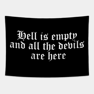 Hell is empty Shakespeare Tapestry