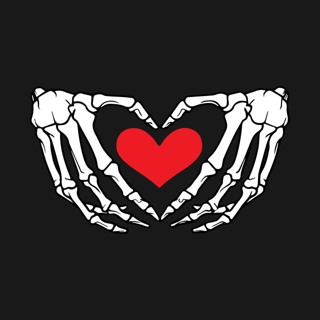 Halloween skeleton hand heart Halloween Skeleton Hand Heart TShirt