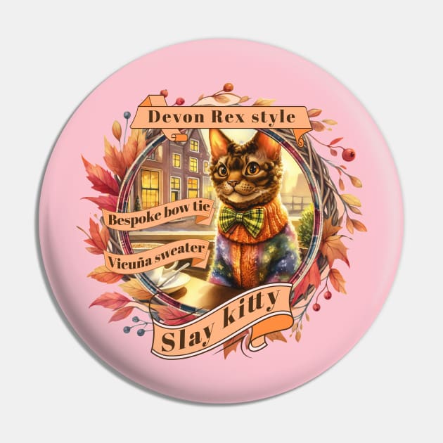 Cat Couture Bespoke Vicuña Slay Kitty Style 08D Pin by catsloveart