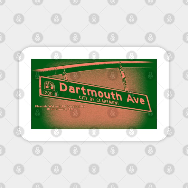 Dartmouth Avenue, WATERMELONI, Claremont, California by Mistah Wilson Magnet by MistahWilson